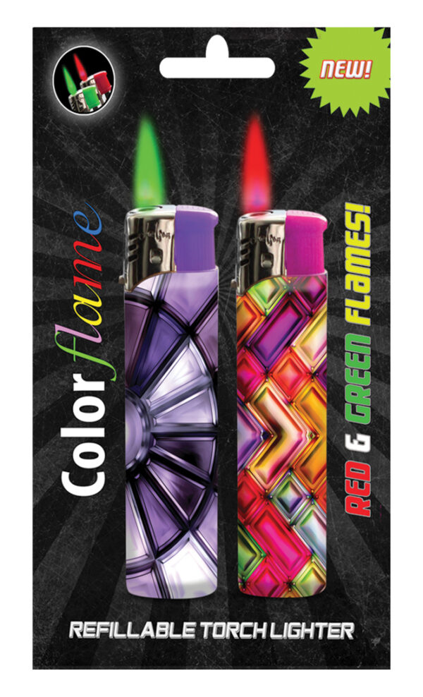 Colorflame Lighters- Gems Art